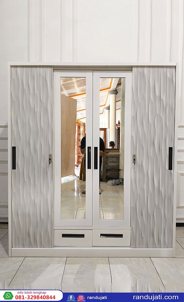 LEMARI PAKAIAN PLAT BESI PINTU 4 CABINET CSL 1603